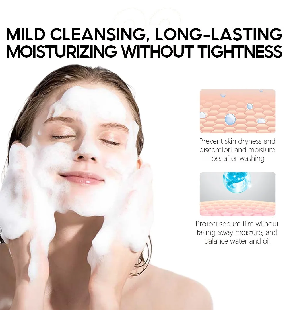 Aloe Vera Refreshing Cleansing Mousse Deep Clean Refreshing And Not Tight w