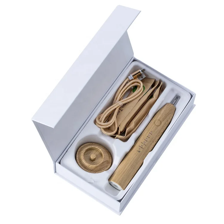 Eco Friendly Bamboo head replacement Sonic smart Rechargeable Electric Tooth Brush customized Smart electric toothbrush