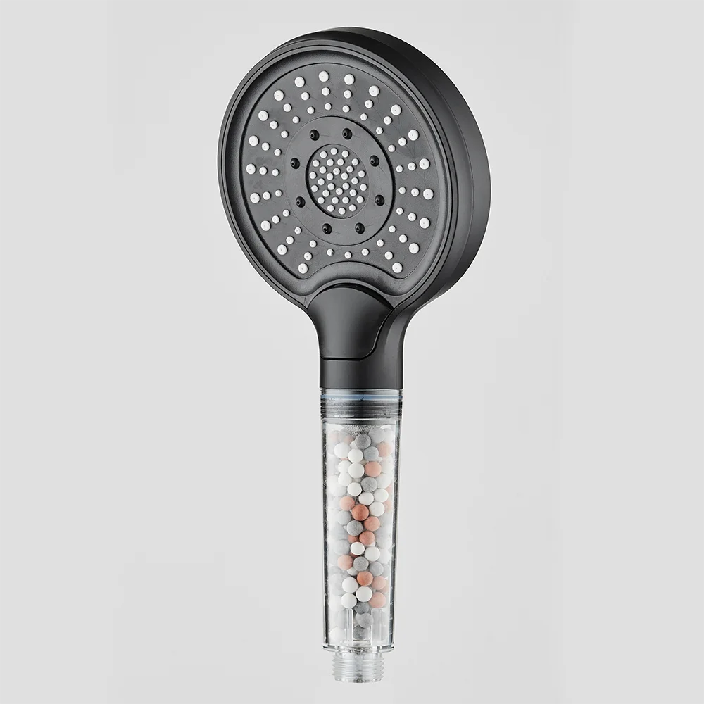 High Quality Bathroom plastic Nano bubble Shower Heads Filter mineral ball shower head