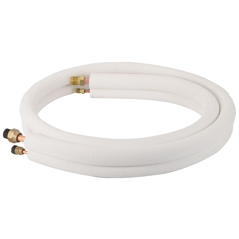 PE Insulation Copper Pipe with Plastic Cap 3/8 5/8 1/4 1/2 164FT Ex-Price for Refrigeration in Air Conditioners