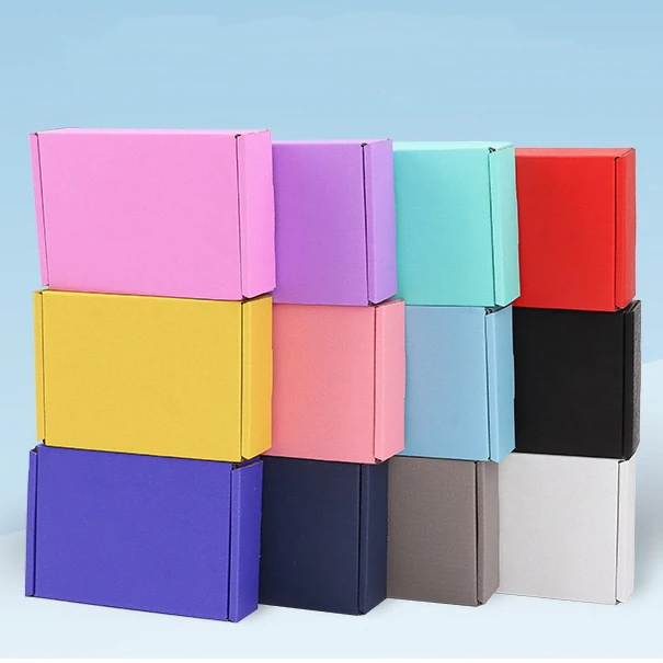 Custom Printed Multiple Sizes Colors Apparel Boxes Corrugated Mailer Box Shoes Clothes Box Packaging With Logo