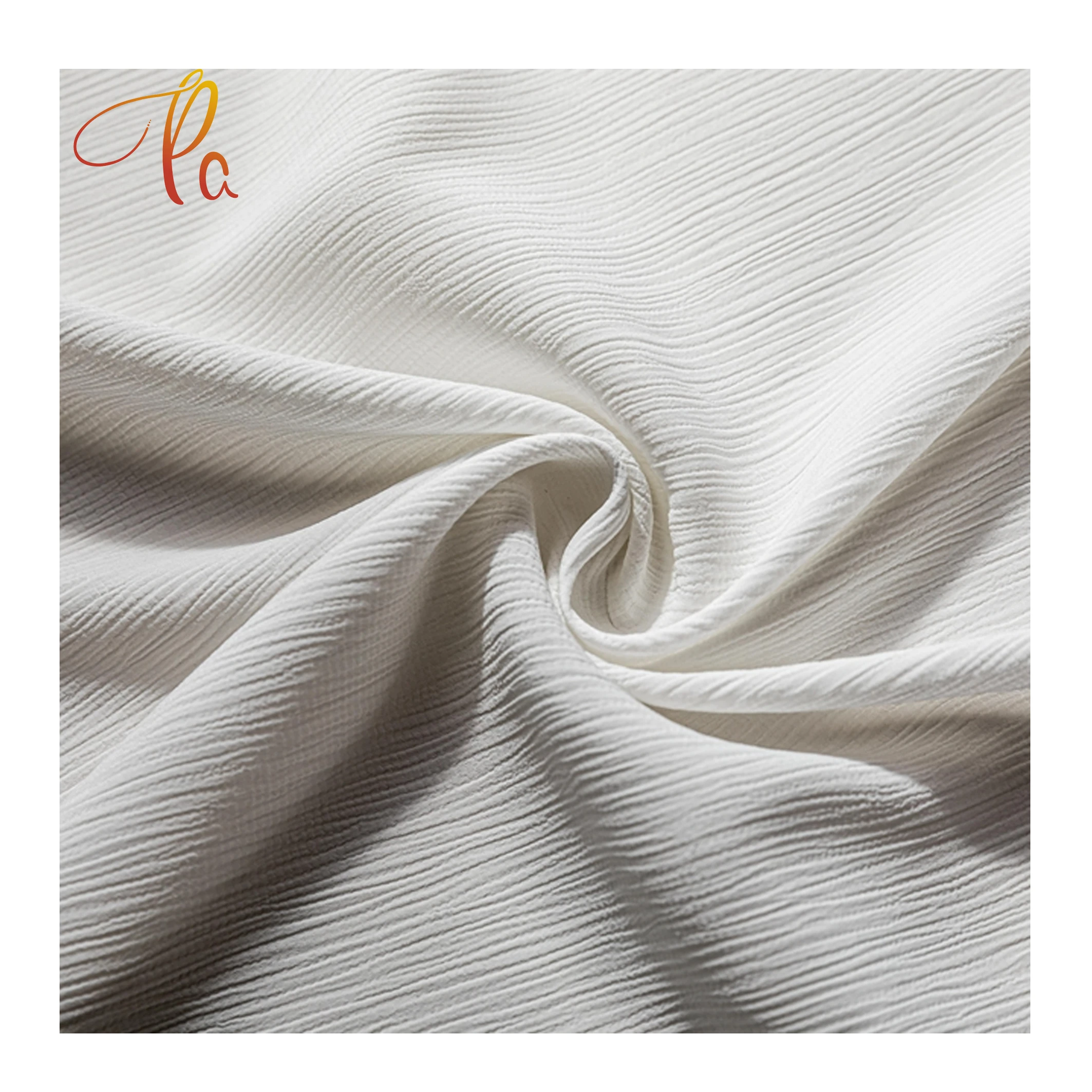 
Factory Directly Wholesale 100% Polyester Textile fabric Crinkled Chiffon Moss Crepe Fabric 