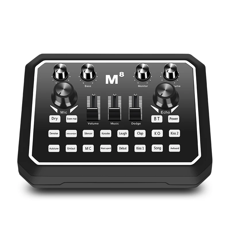 
 Заводской внешний MICRO USB смартфон ПК планшет мобильный телефон прямая трансляция usb M8 живая звуковая карта  