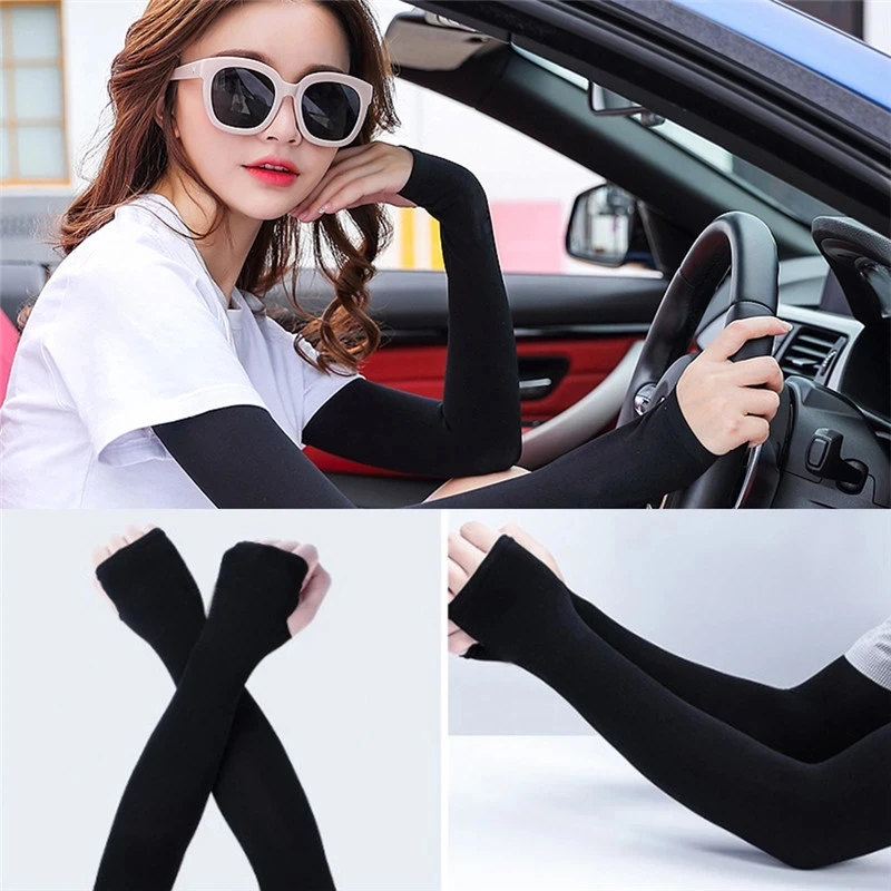 K1188 Cycling Wear 2Pcs Arm Sleeves Warmers Sports Cooling Warmer Running Fishing Cycling Sleeve Sun UV Protection Hand Cover