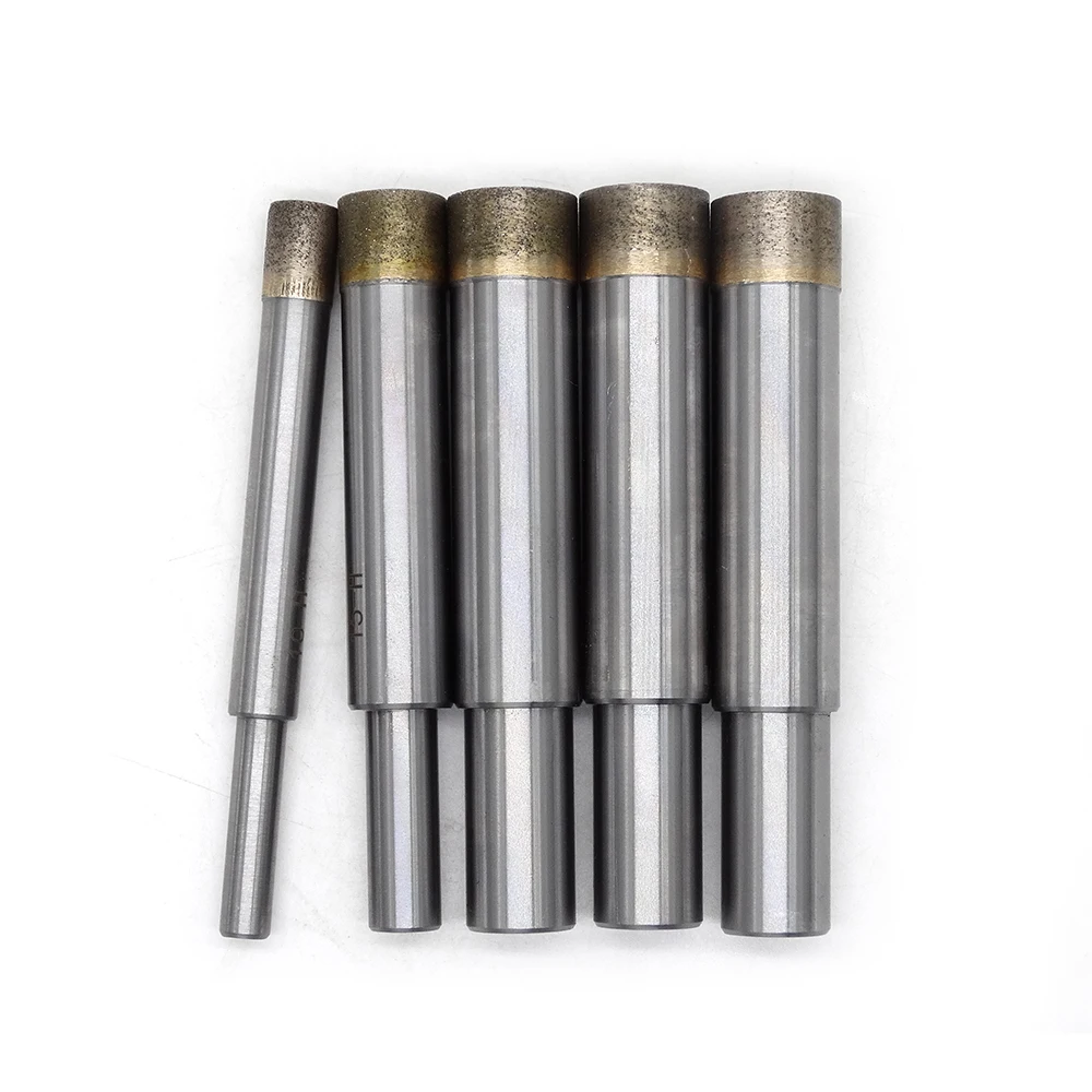 6mm Portable Diamond Core Glass Ceramic Tile Drill Bit Sintered Set Shell For Glass Drilling Granite Processing
