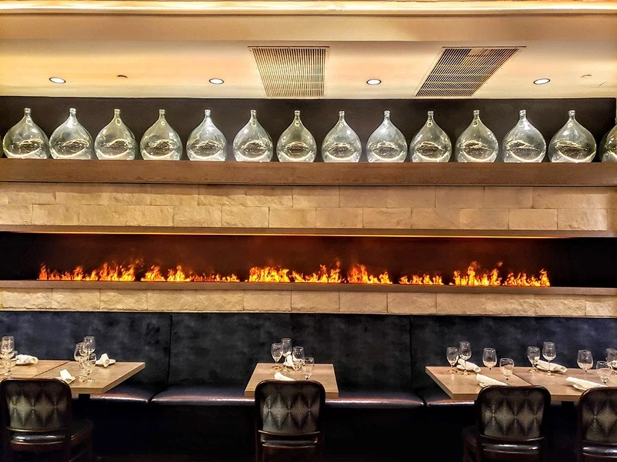2024 New Product 3D Water Vapor Electric Fireplace Exhibition Hall Elegant Indoor Interior Decoration