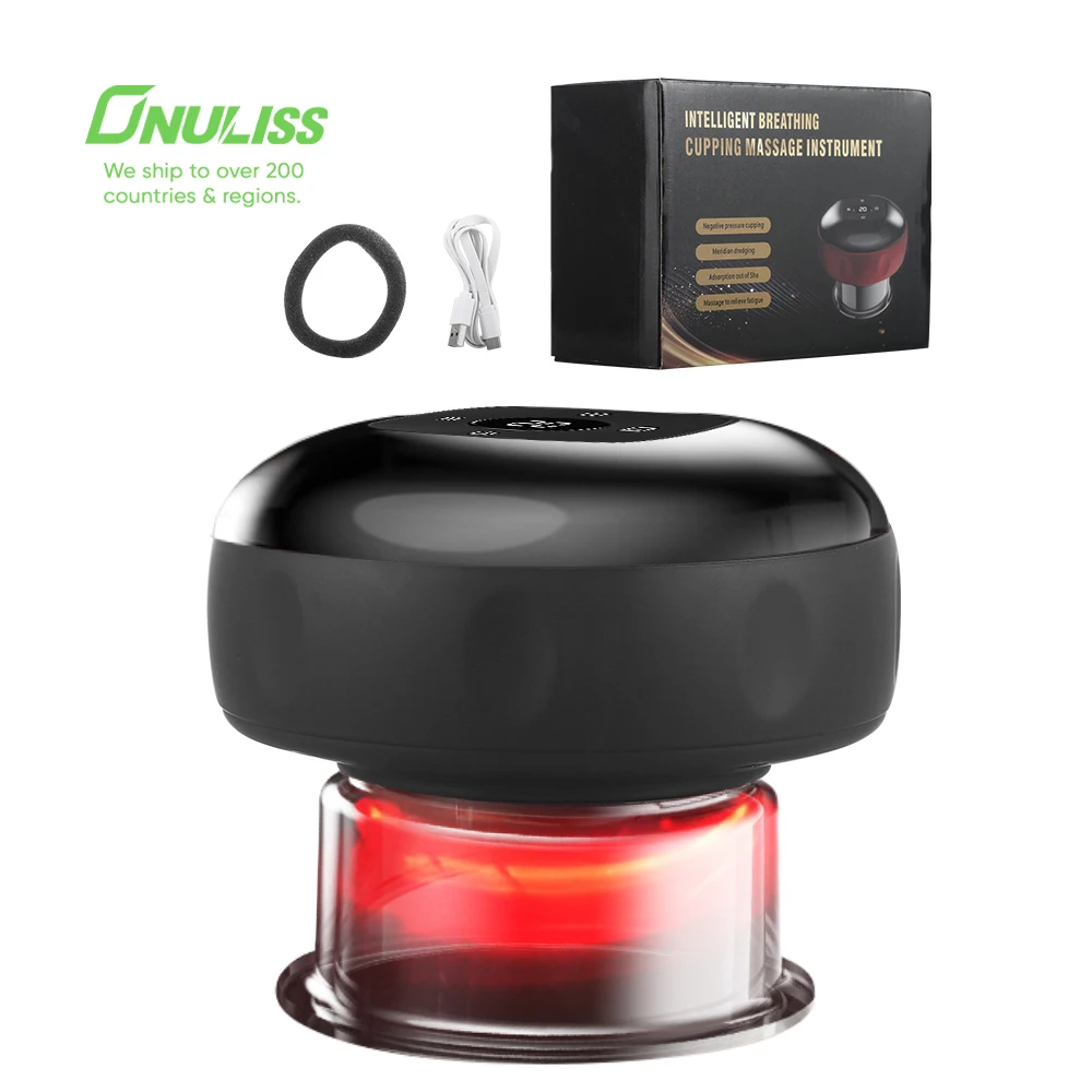 2022 New Smart Vacuum Therapy Machine Gua Sha Massage ToolCupper Massage Cupping Therapy Sets Cupping Therapy Set with Red Light