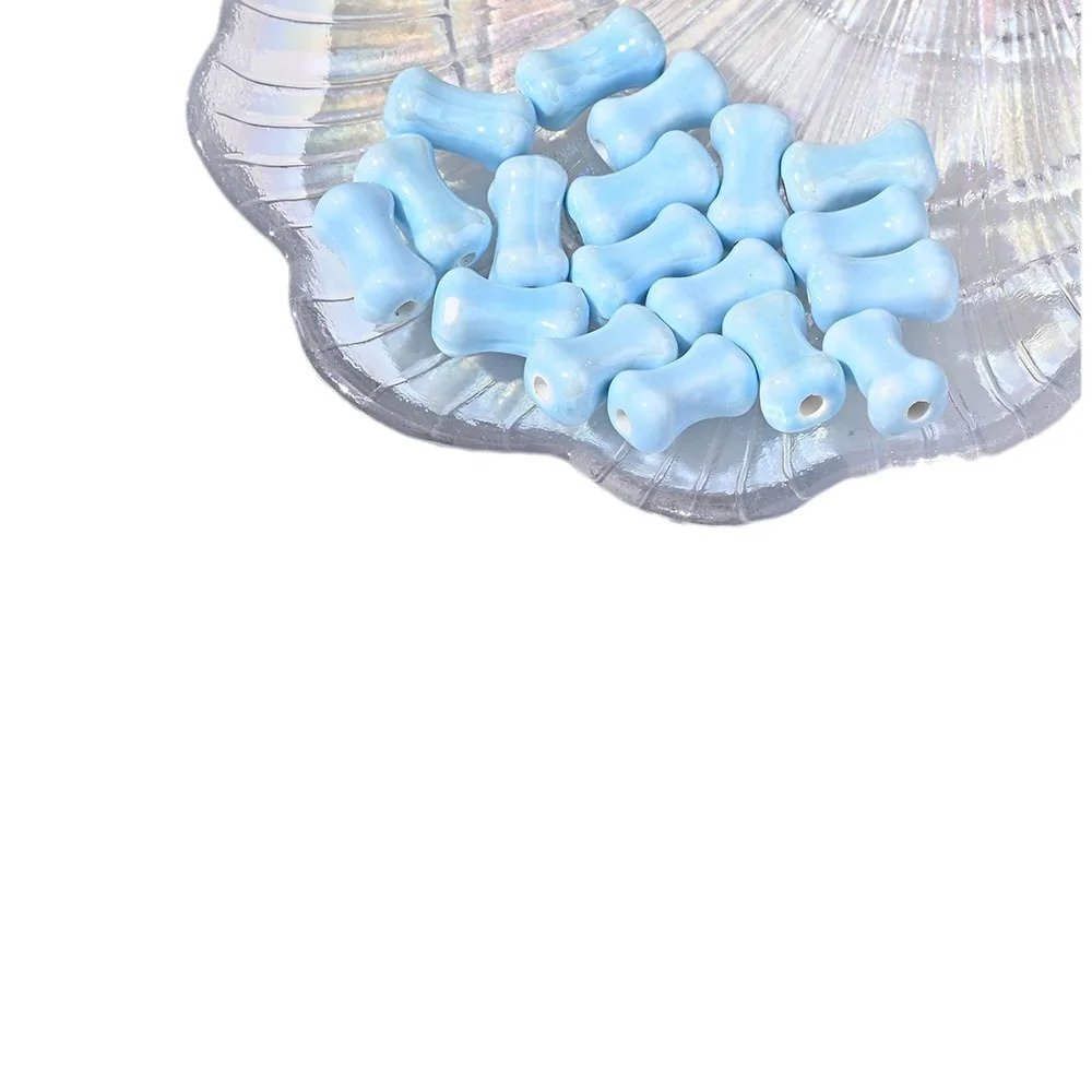 ciyuan blue ceramic beads Day cute love loose diy handmade jewelry accessories bracelet bead material