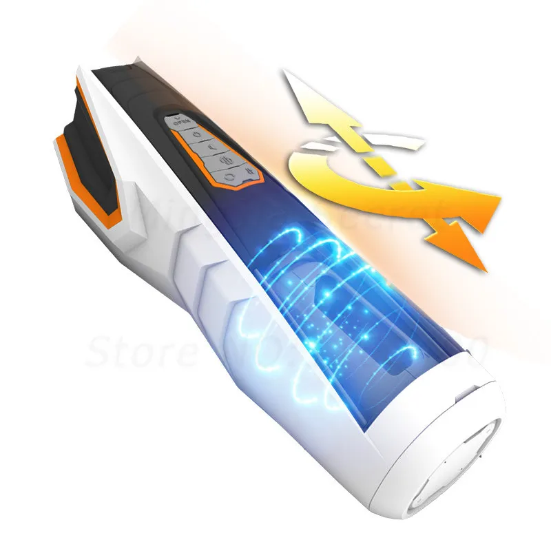 New Powerful Automatic Male Masturbator Intelligent Telescopic Rotation AV Voice Sex Toys Real Vagina Electric Climax For Men