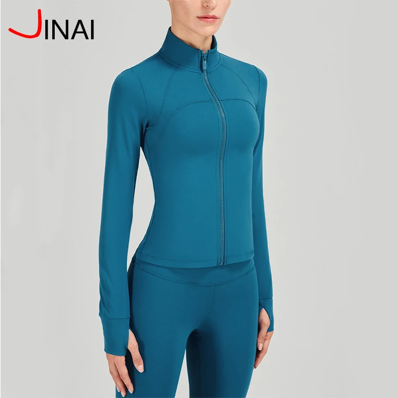 yoga set jacket and leggings High Quality ultra Soft Long Sleeve Yoga Wear Sports coat Women Fitness Nylon Spandex Yoga