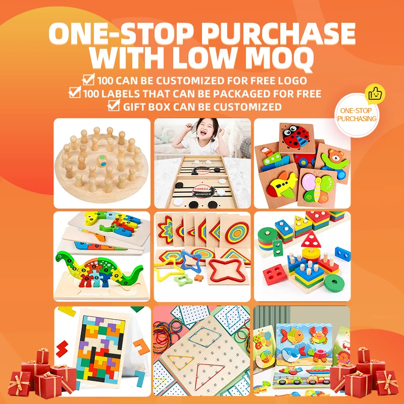 New Wooden Montessori Toys Games Educational Learning Toy Sets Kids Games Other Educational Toys Children Stem