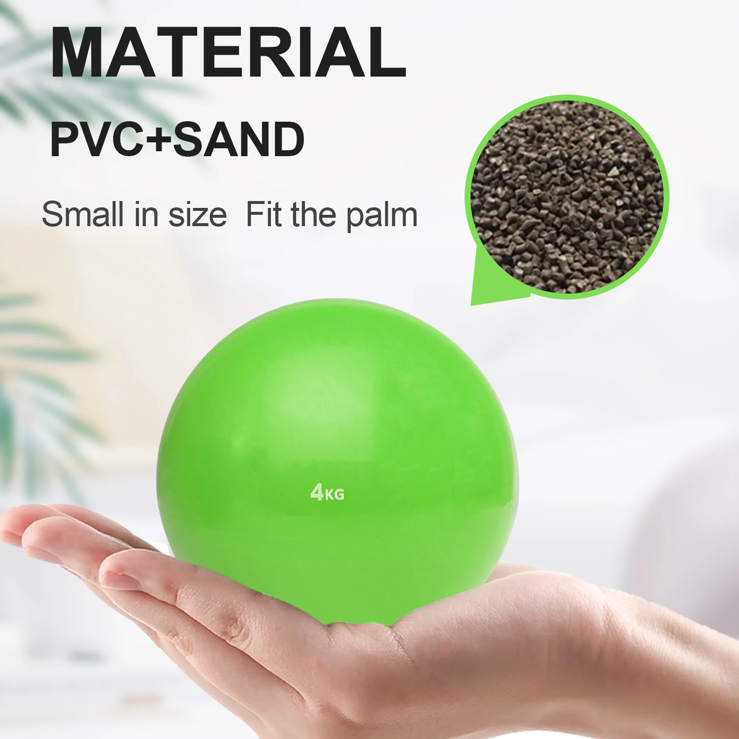Eco-friendly sand filled Weight ball, toning ball for yoga Pilates weight training