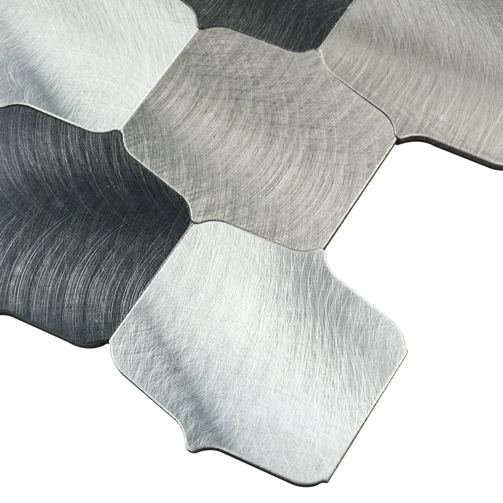 Детали специальной формы из алюминивая мозаика самоклеящаяся плитка для кухни