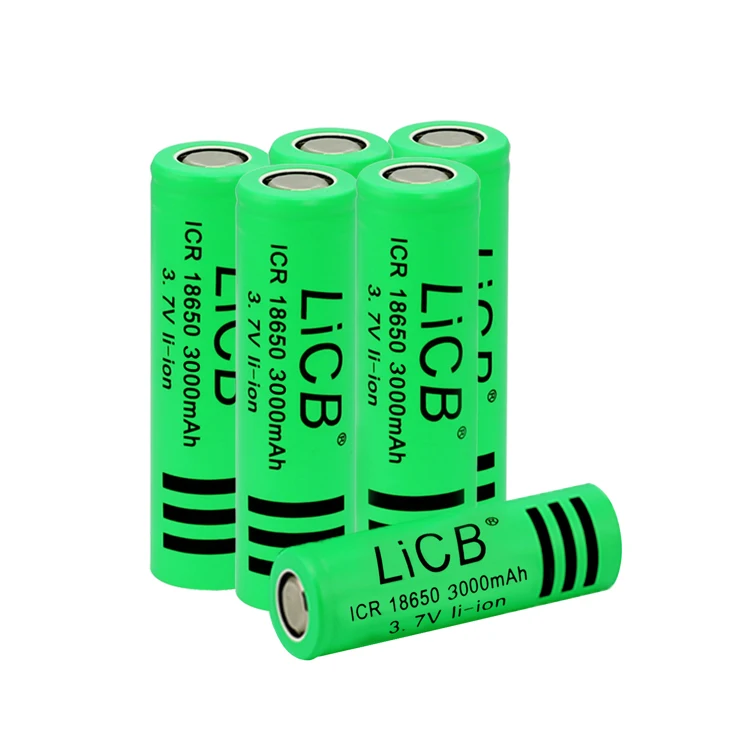 Licb Rechargeable Lithium Ion 18650 Battery 3.7v 3000mah High Capacity Lithium Ion