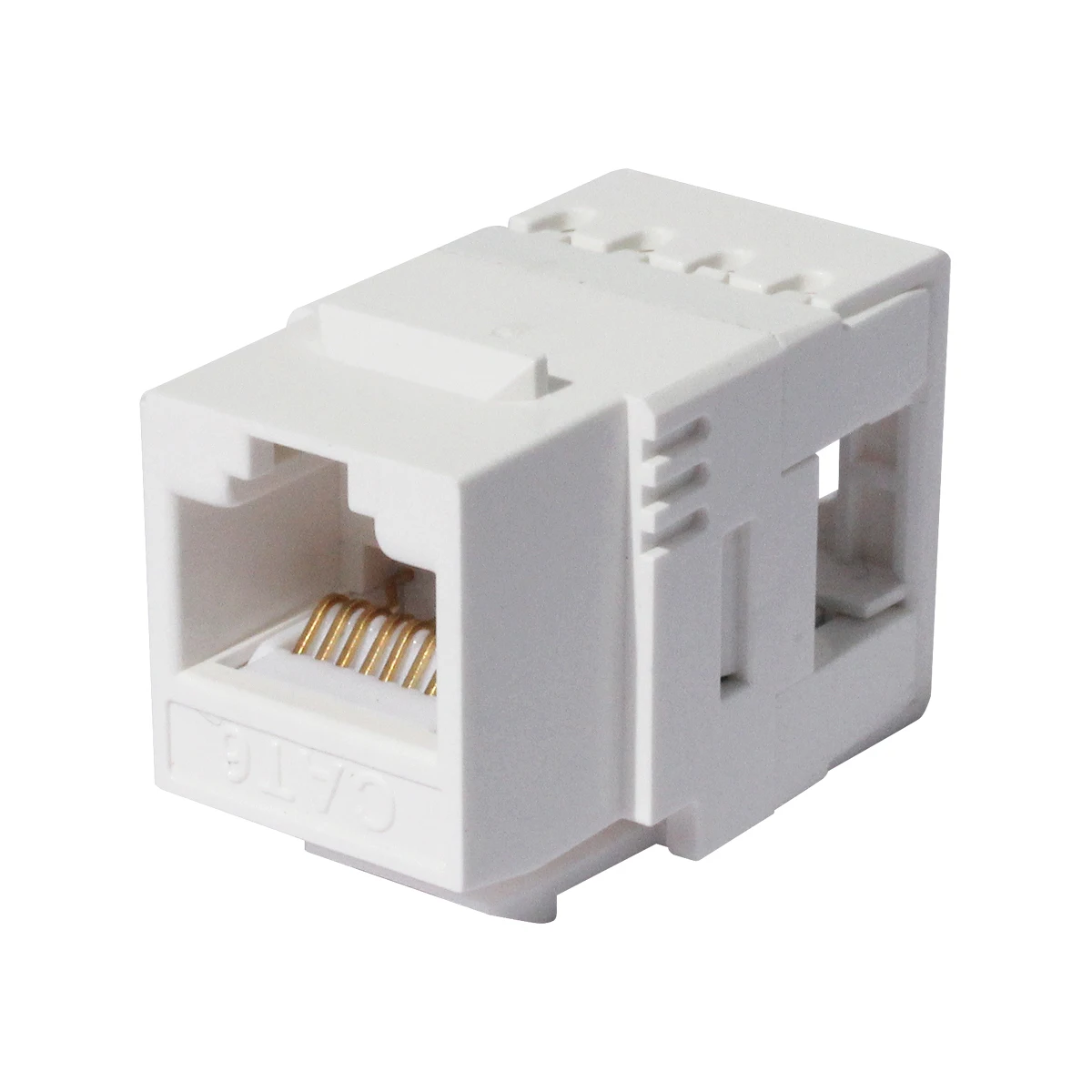 Cat6 cat5e cat6a 180 degree keystone jack without shutter UTP RJ45 jack