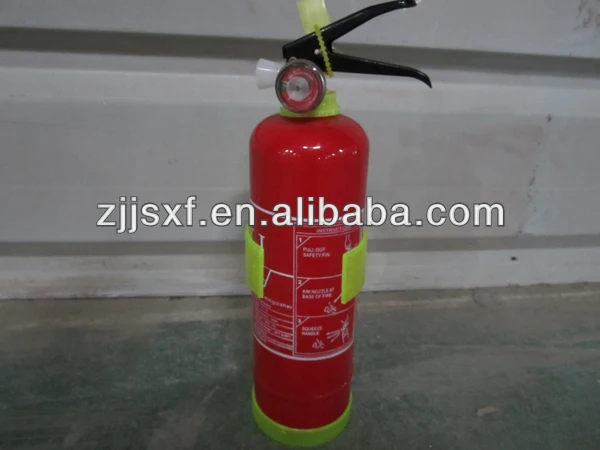 1kg ABC dry powder fire extinguisher with plastic bracket