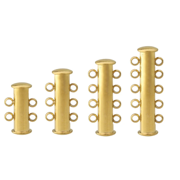 2/3/4/5/рядов прочные магнитные многожильные скользящие застежки ожерелье браслет многослойная