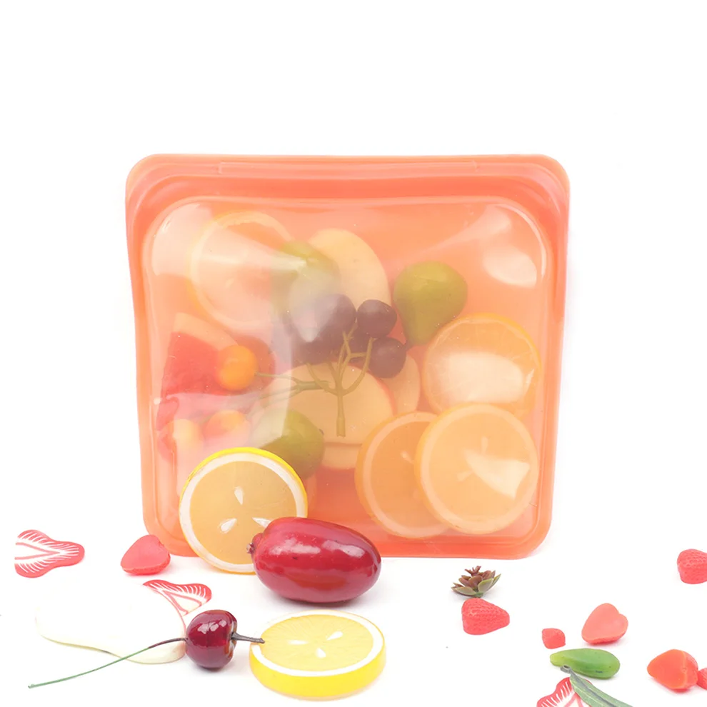 Reusable Silicone food storage bag snack Sandwich bags Silicone Food Preservation Bag