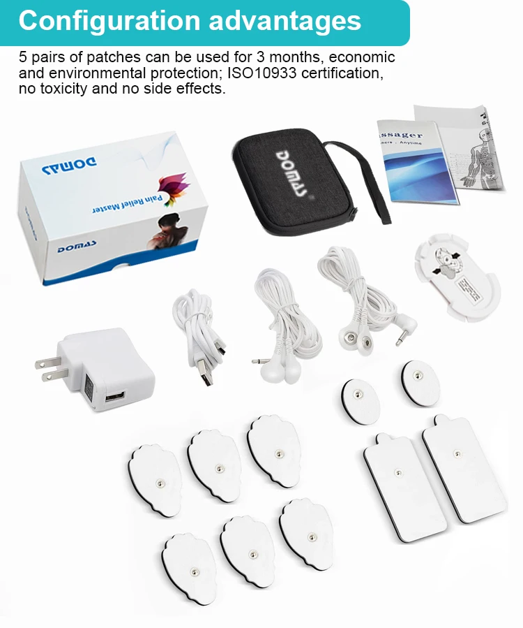 Back Neck Physical Therapy Massage Tens Unit Machine Pulse Massager With Touch