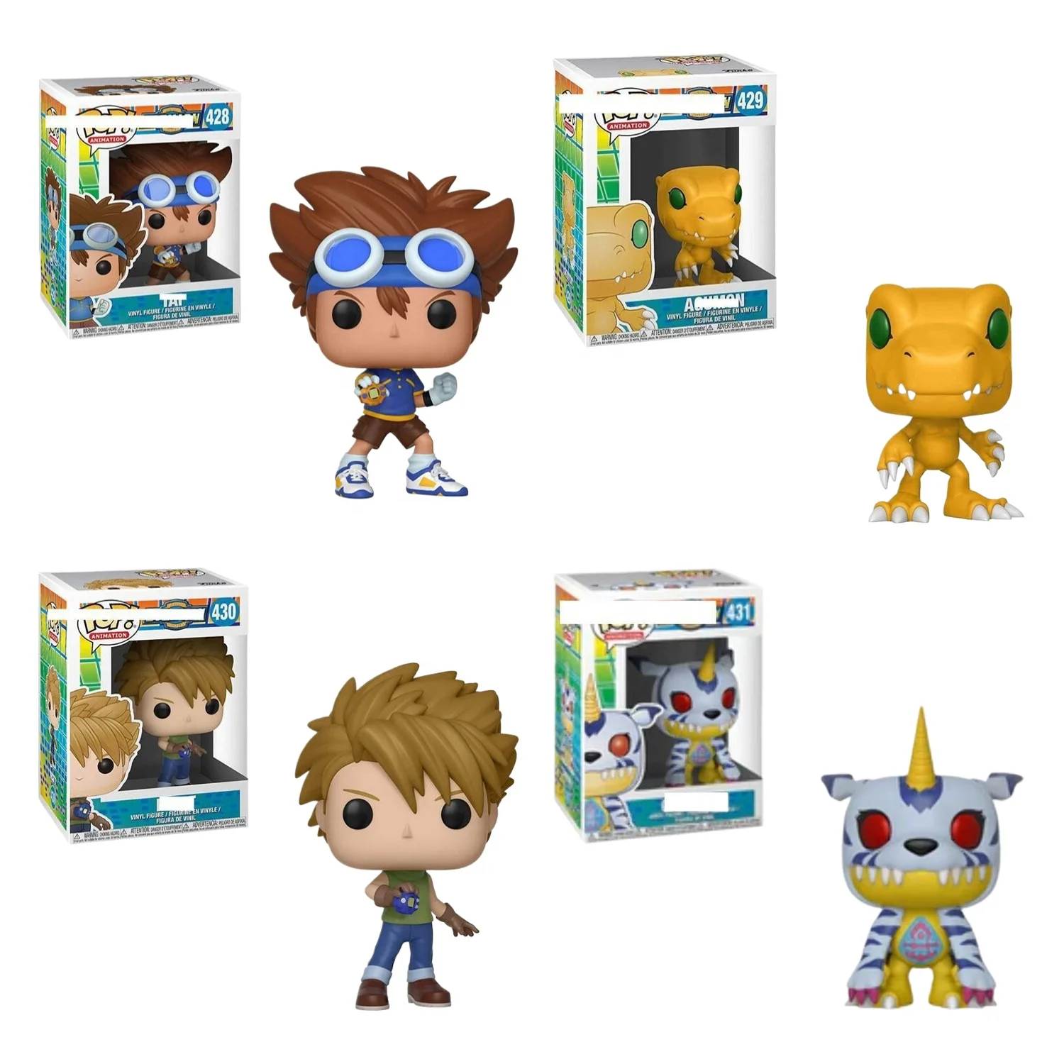 Japanese Cartoon figure Taichi model toys Funko pop Anime Digimon Adventure action doll with Funko pop protector Action Figures
