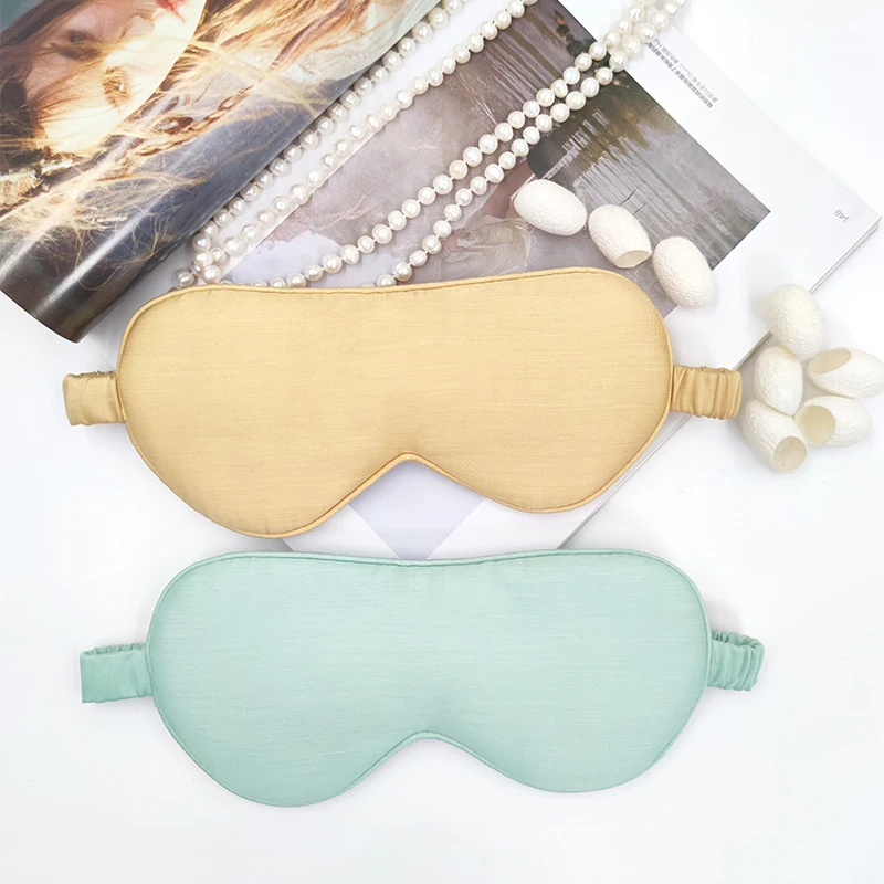 New double-sided tencel sleep eye mask shading loose tight strap travel nap eye mask aviation eye shield wholesale