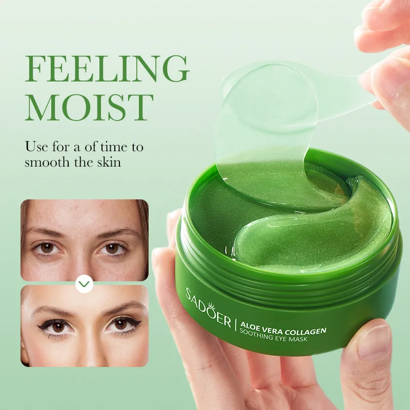 Private brand Moisturizing aloe Vera Collagen Soothing eye Mask