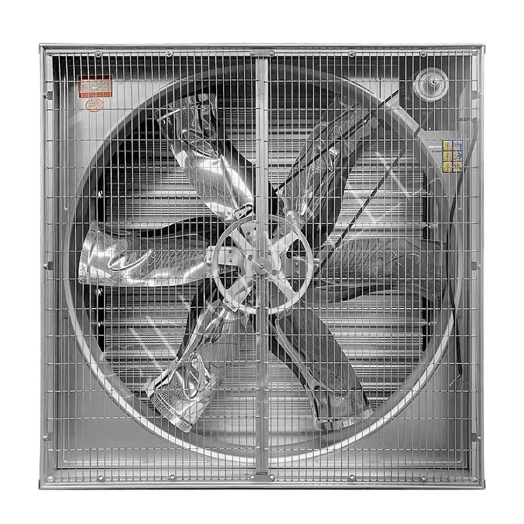 50 inch 43500 CMH automatic shutter greenhouse axial smoke exhaust fan roof exhaust fan warehouse ventilation fan wall mount