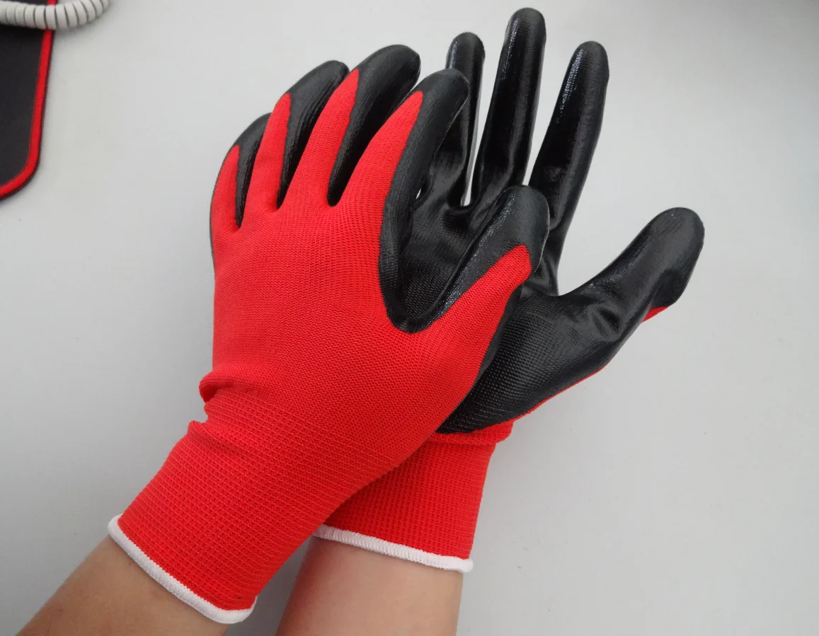 Nitrile Coating Multipurpose Polyester Yarn For Knitting Working Gloves