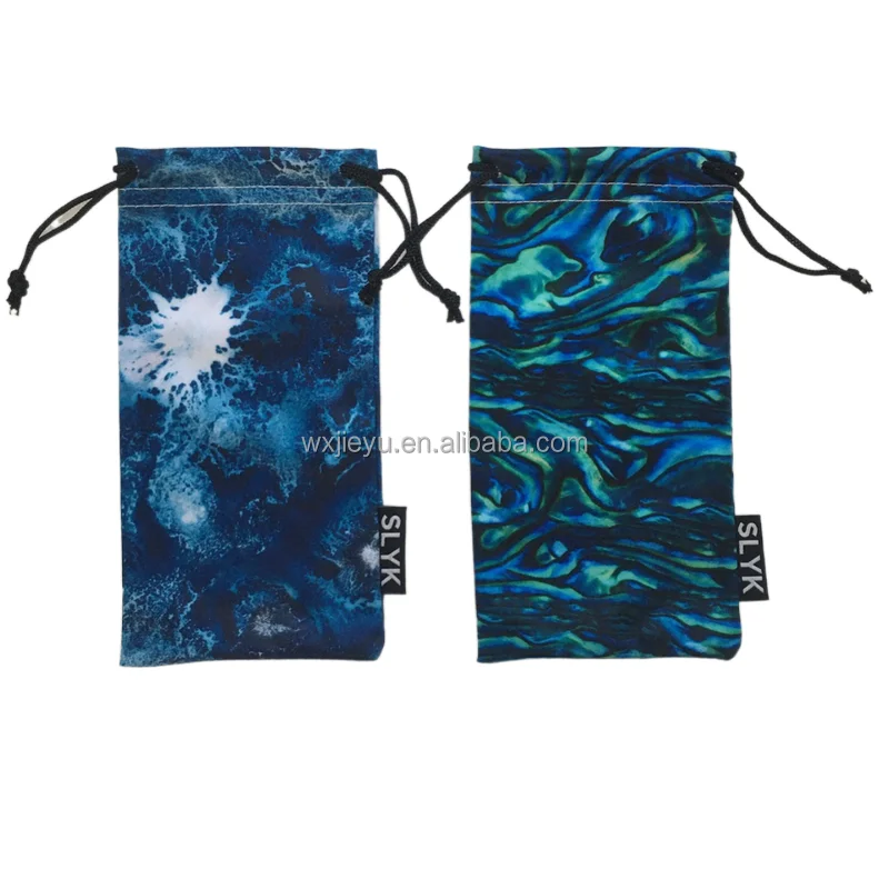 Custom printing microfiber cloth pouch for lens
