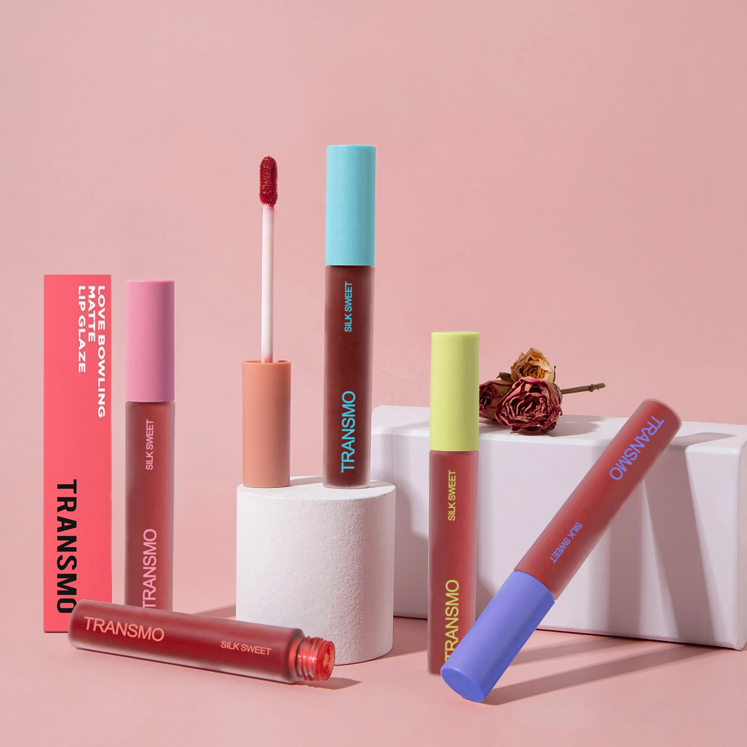 Glass lip gloss containers tube eco friendly glass lip gloss tube custom logo thin 10ml glass lipgloss tube