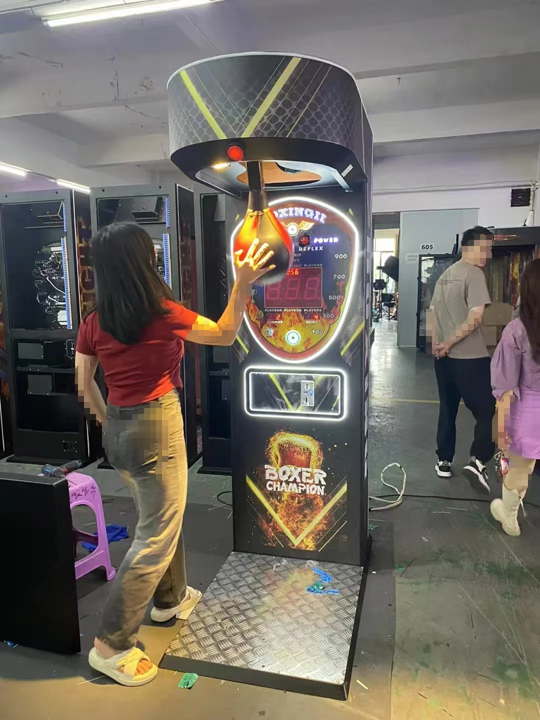 2 Player Outdoor Mall Dragon Boxing Machine 220V Arm Strength Test Arcade Equipment Fun Coke Boxing Machine