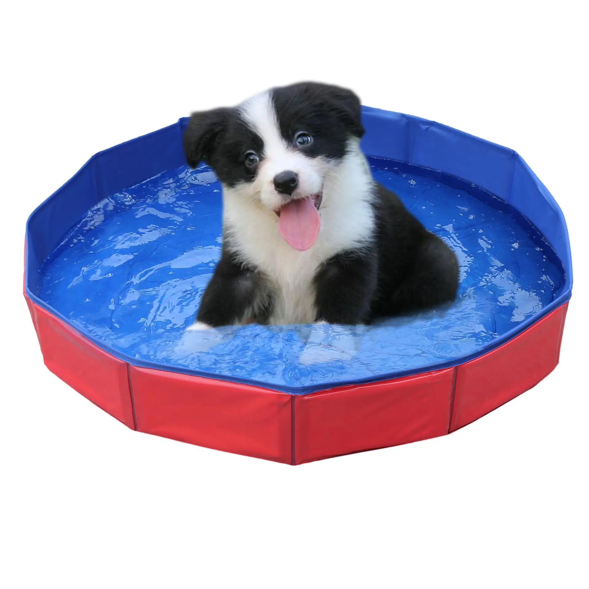 Pet Swimming Pool PVC Foldable Pool Dog Cat Bathing Tub Bathtub Wash Tub Water Pond Pool For Kids Small Pets
