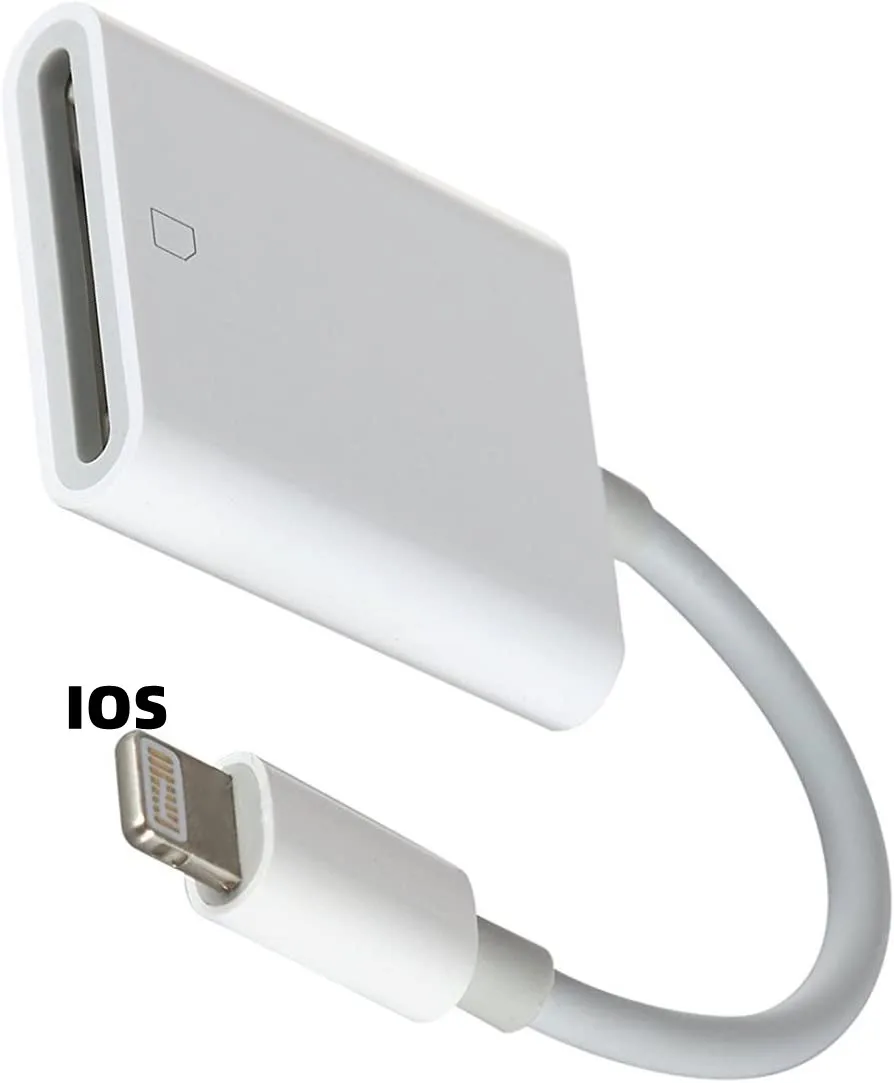 mini SD TF Card Camera Reader for i-Phone i-Pad  i-Phone14 13  12/11/XS/XR/X/8/7/i-Pad  for Android light-ning Phone device