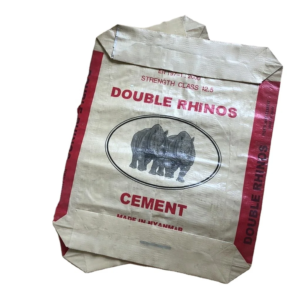 10kg 20kg 25kg 50kg cement Packaging sack pp woven valve bags  top valve plastic bag