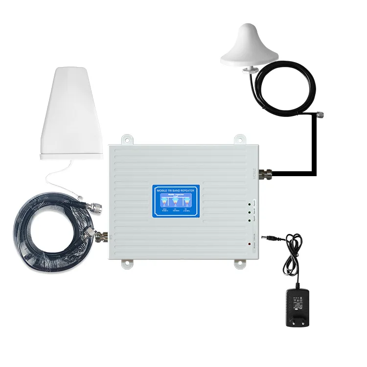 Mobile phone signal booster triple play basement repeater factory receiving mobile phone signal amplifier