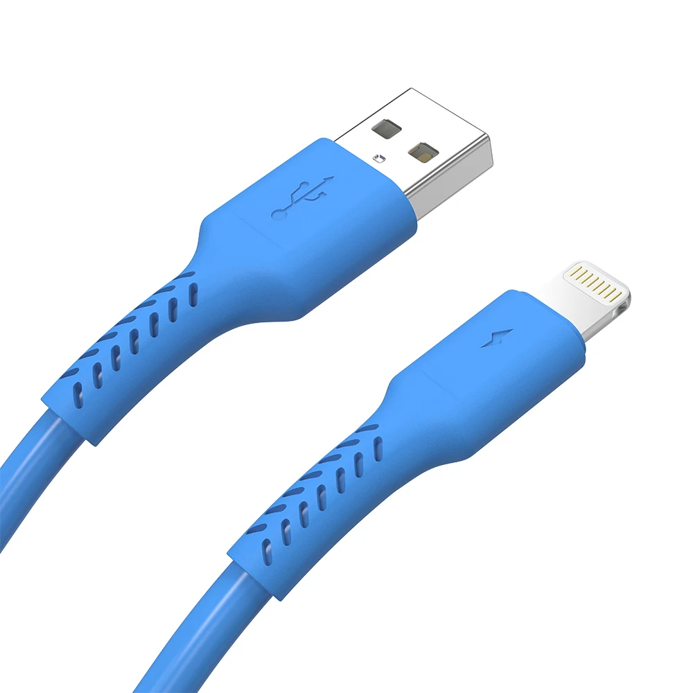 
ULIFTUS for iPhone Charging Cable PVC Blue Charger Cord For iPhone 11 / 11 Pro / 11 Pro Max Fast Charger Cable OEM 