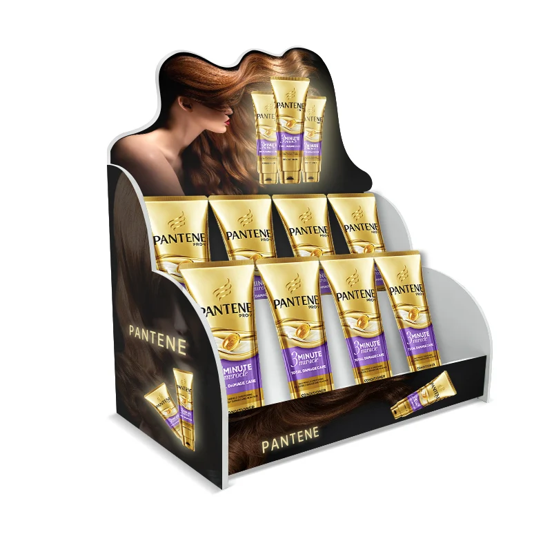 OEM New makeup shampoo display stands custom shop retail lipstick PVC display stand