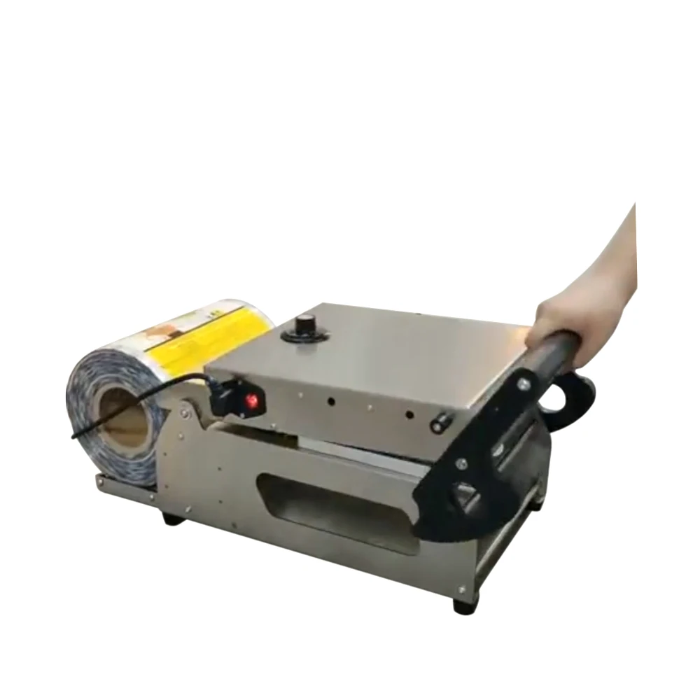 Manual Tray Sealer Packaging machine Plastic Food Container Sealing Meal Table Top Heat Tray Small Packing Machine