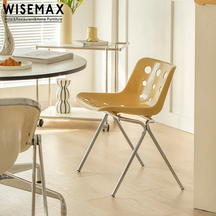 WISEMAX мебель в скандинавском стиле мебель для дома Штабелируемый боковой стул в форме сыра пластиковый акрил для кухни и столовой