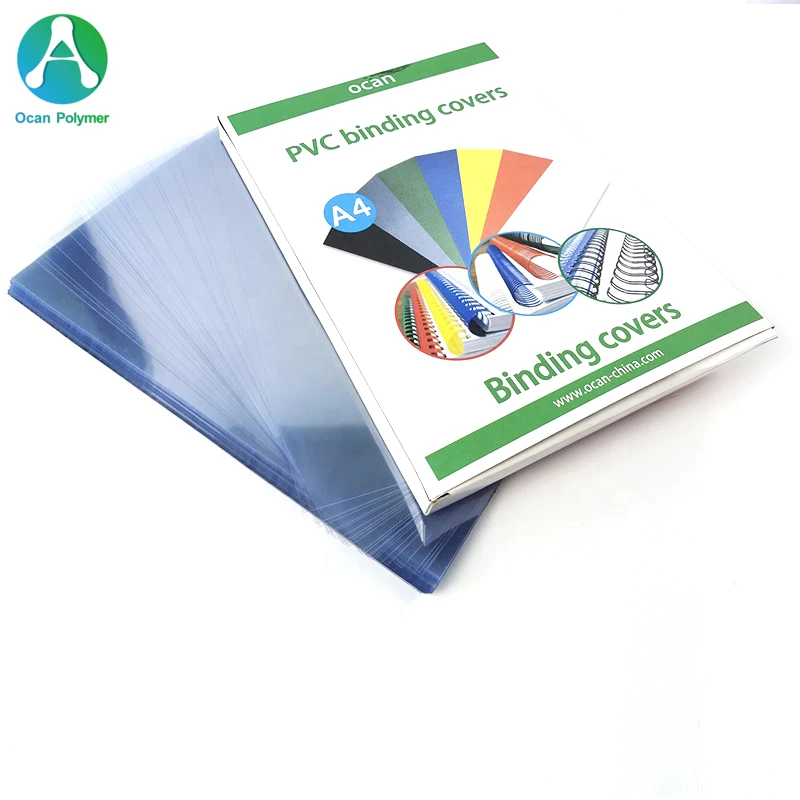 Cheap A4 PVC Binding Cover Clear PVC A4 Sheet Film 0.08mm to 1mm for Binding Cover