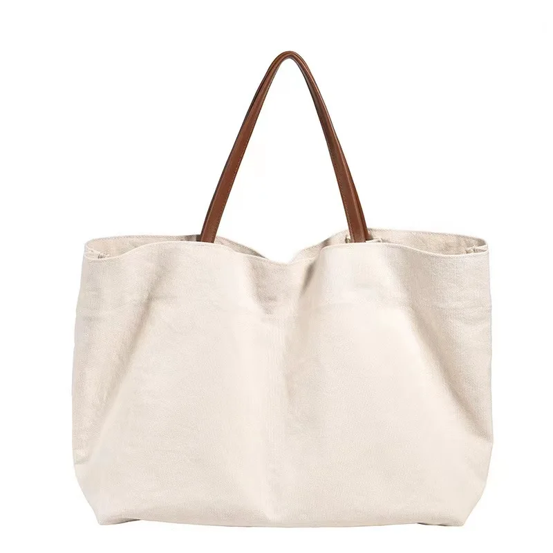 bags supplier customized cotton canvas tote bag with Logo pattern Printed canvas fashion tote canvas tote shopping bag