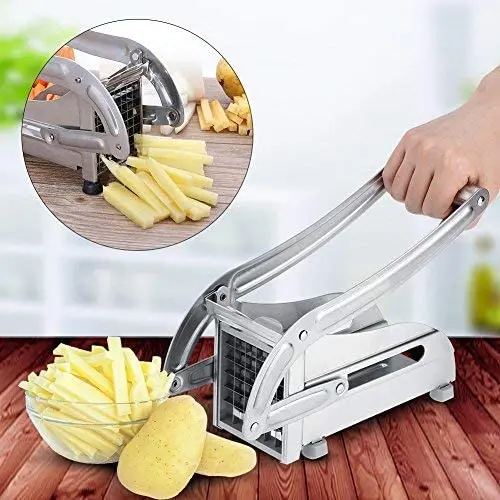Manual French Fries Cutter  Stainless Steel Meat Chips Slicer Potato Cutter potato chipper