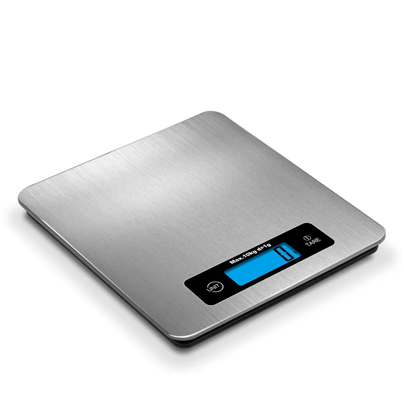 Digital Weighting Scales Stainless Steel 10 Kg Electronic Weighing Portable Big Platform Kitchen Scale