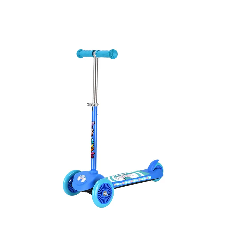 Customised Logo Toddler Child Mini Scooter Outdoor Foldable Scooter with Adjustable T Bar