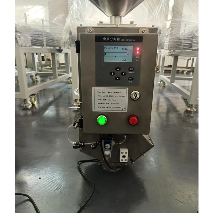 Промышленный металлический сепаратор для пластиковых гранул гравитационный металлоискатель