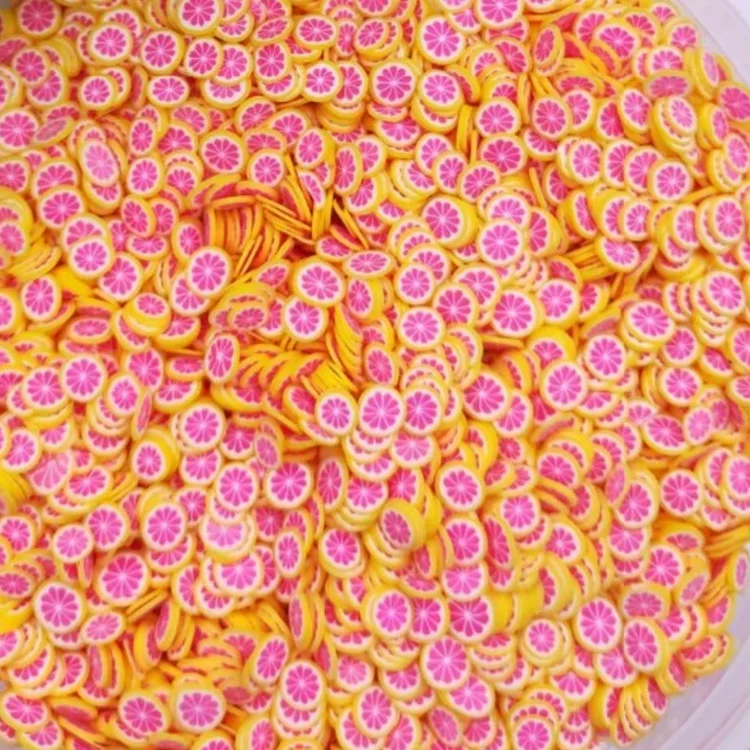 Лидер продаж, полимерные ломтики фруктов арбуза, спрей для слайма и дизайна ногтей, аксессуары для слайма, упаковка в пакет 1 кг, Лидер продаж