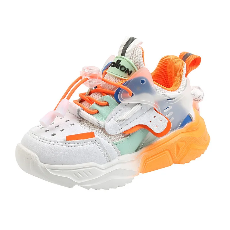  2021Spring Summer Fashion Insprised Designer Mixed Color Kid Causal Running Sneakers Toddler Shoes For Baby Boys And