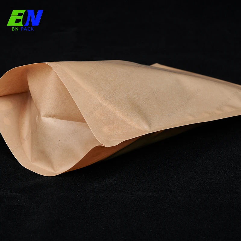 Wholesale 100% Eco Friendly PCR PE Stand up Zipper Pouch Customized