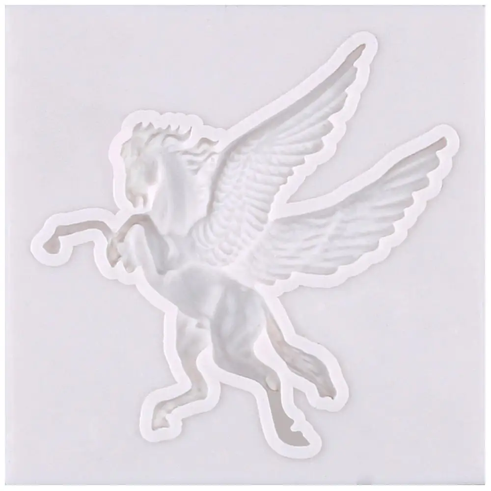 3D Pegasus Horse DIY Silicone Fondant Mould Cake Decor Chocolate Sugarcraft Mold