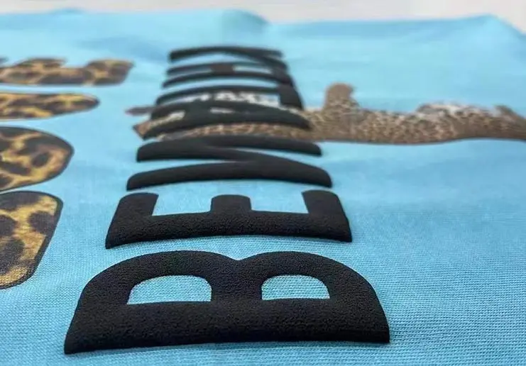 3D PUFF Iron on Heat Press Vinyl Special For Laser Cutting Good For T-shirt